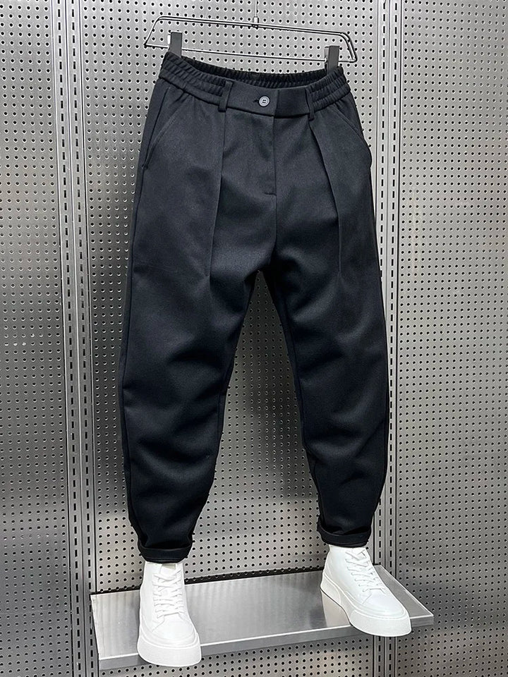 Bryan | Elegante gemêleerde broek