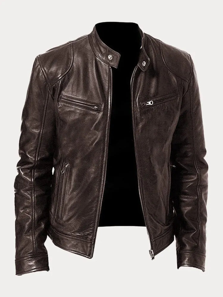 Bram | Stijlvol Leren Motorjack (1+2 GRATIS)
