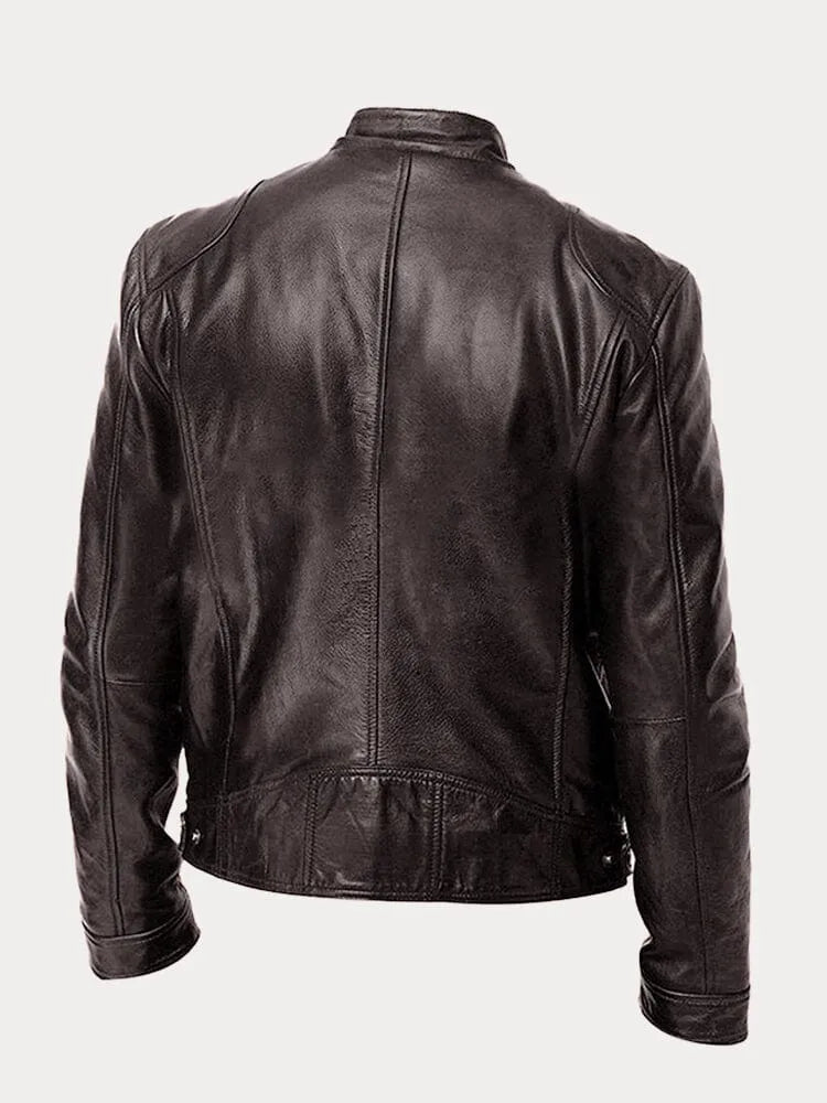 Bram | Stijlvol Leren Motorjack (1+2 GRATIS)
