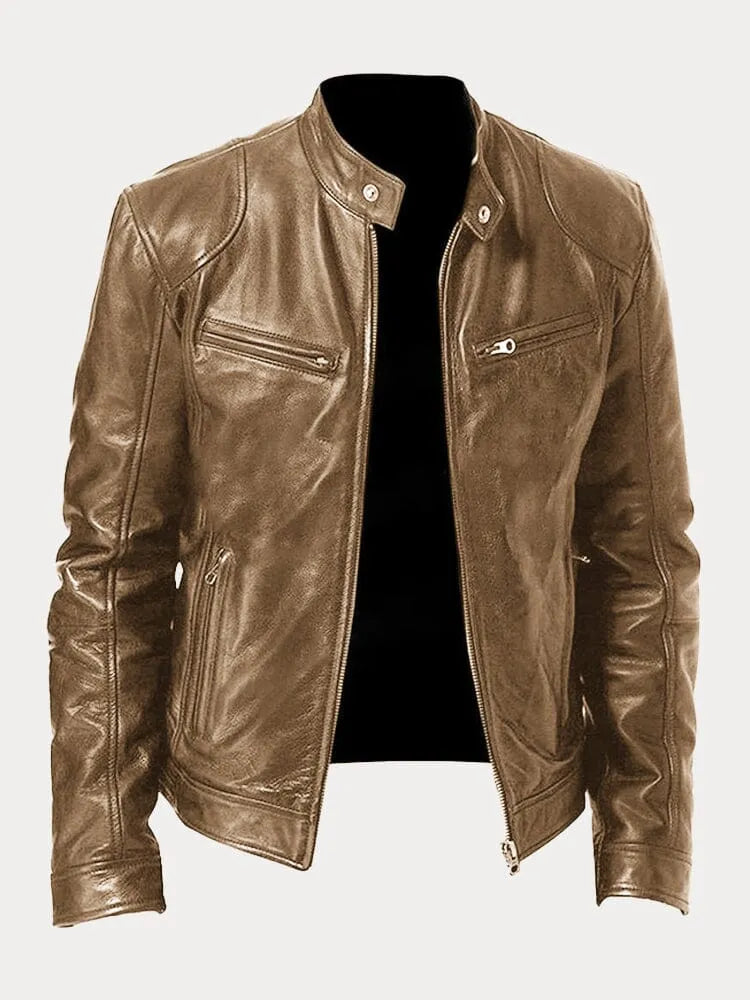 Bram | Stijlvol Leren Motorjack (1+2 GRATIS)