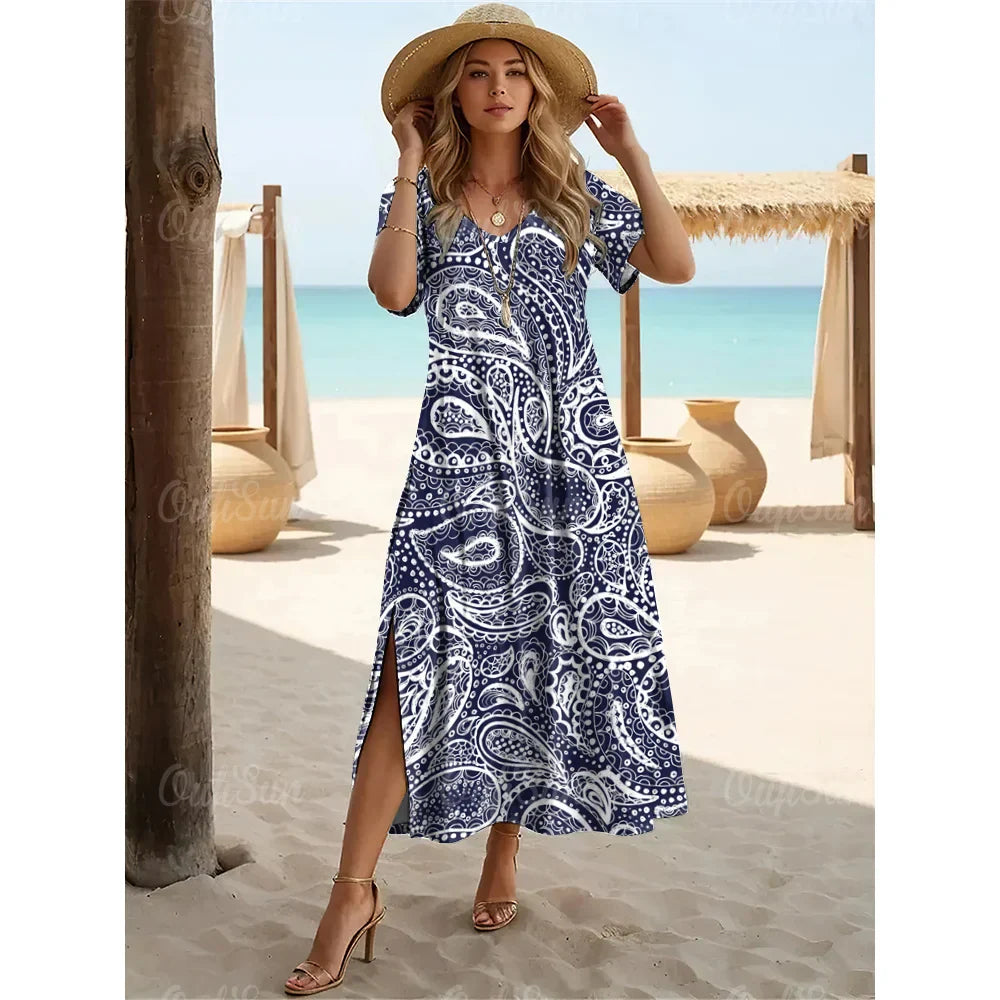 Tina | Zomerjurk met paisley print