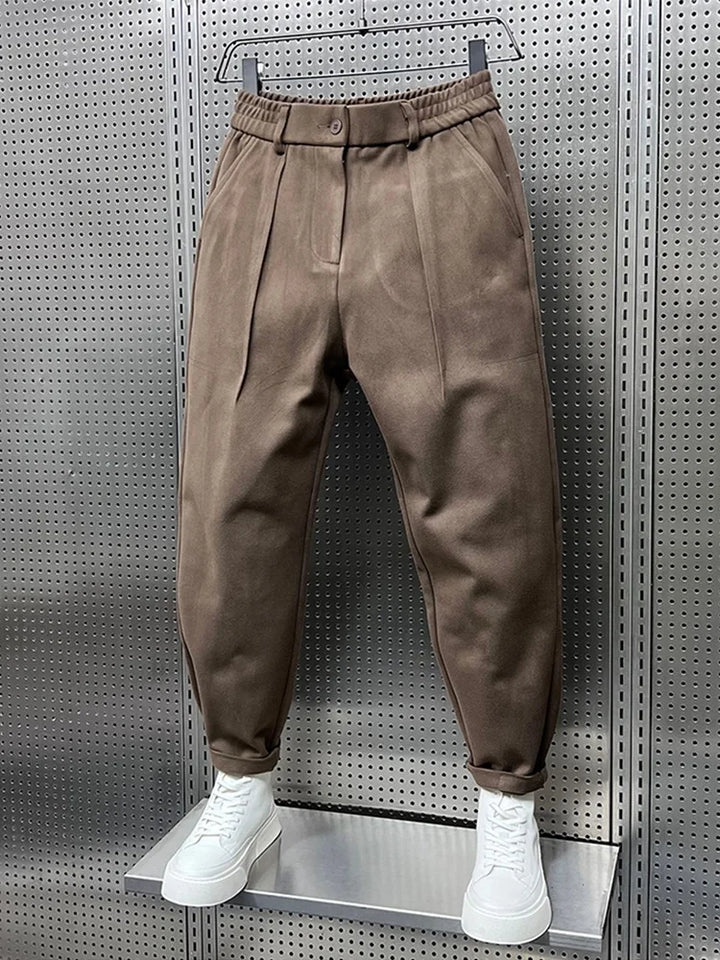 Bryan | Elegante gemêleerde broek