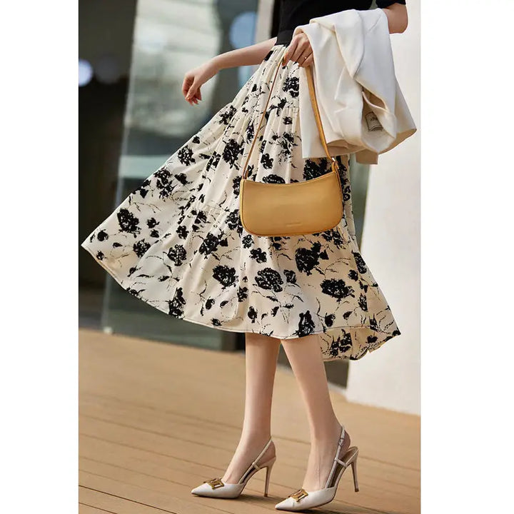 Ember | Elegante maxi-rok met speelse bloemenprint
