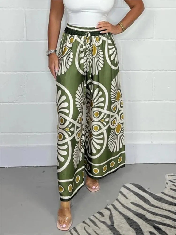 Casandra | Elegante Boho-broek met wijde pijpen