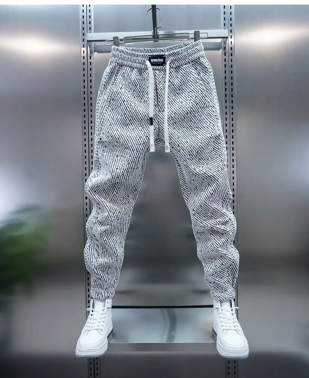 Wilson | Casual gedessineerde broek