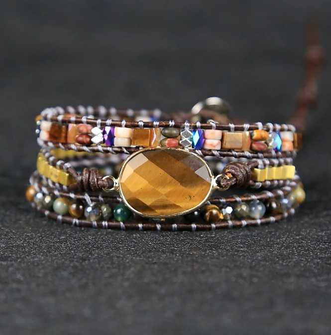 Emma | Tigeroog Wickelarmband
