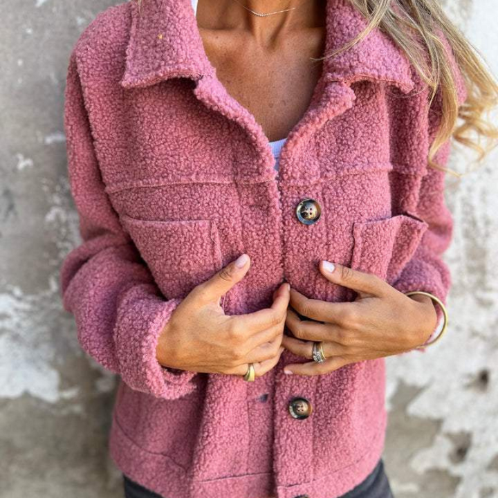 Annie | Trendy jas met zachte stof