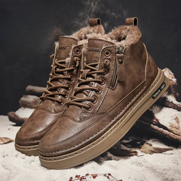 Quinten | Leren winterlaarzen