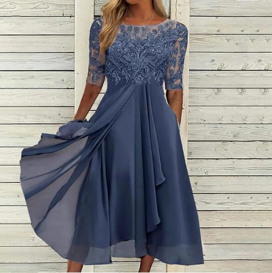 Margarette | Elegante jurk met kantdetails