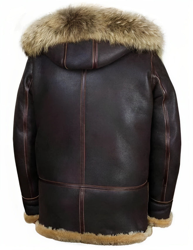Kyle | Leren winterjas