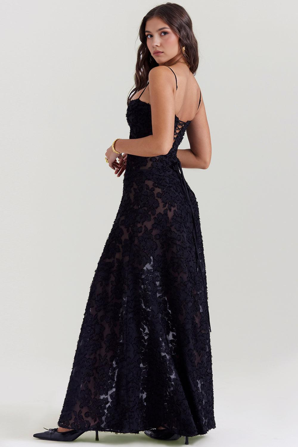 Vivienne | Elegante gebloemde maxi jurk