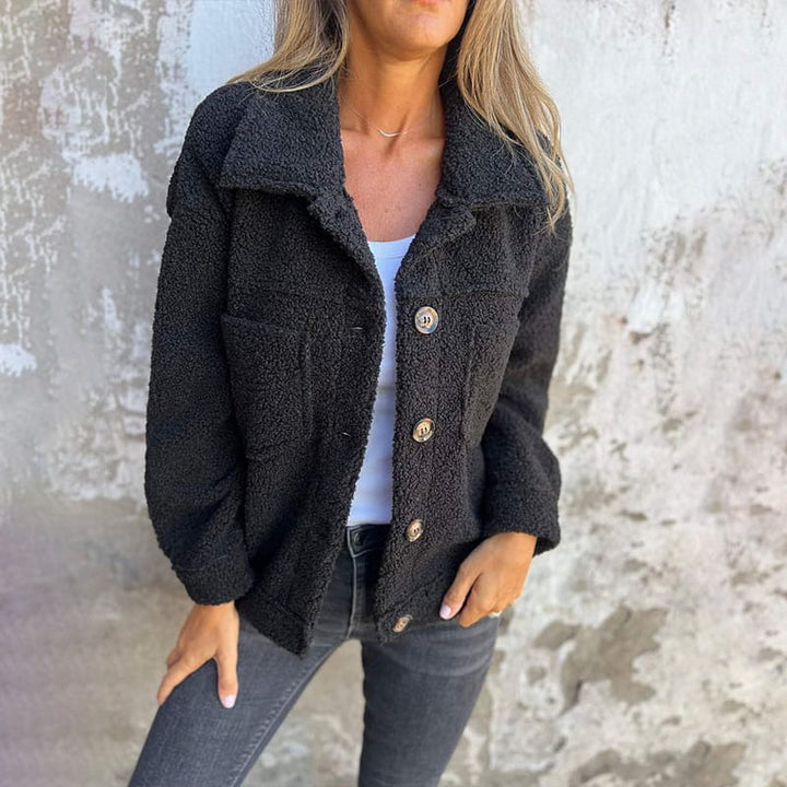Annie | Trendy jas met zachte stof