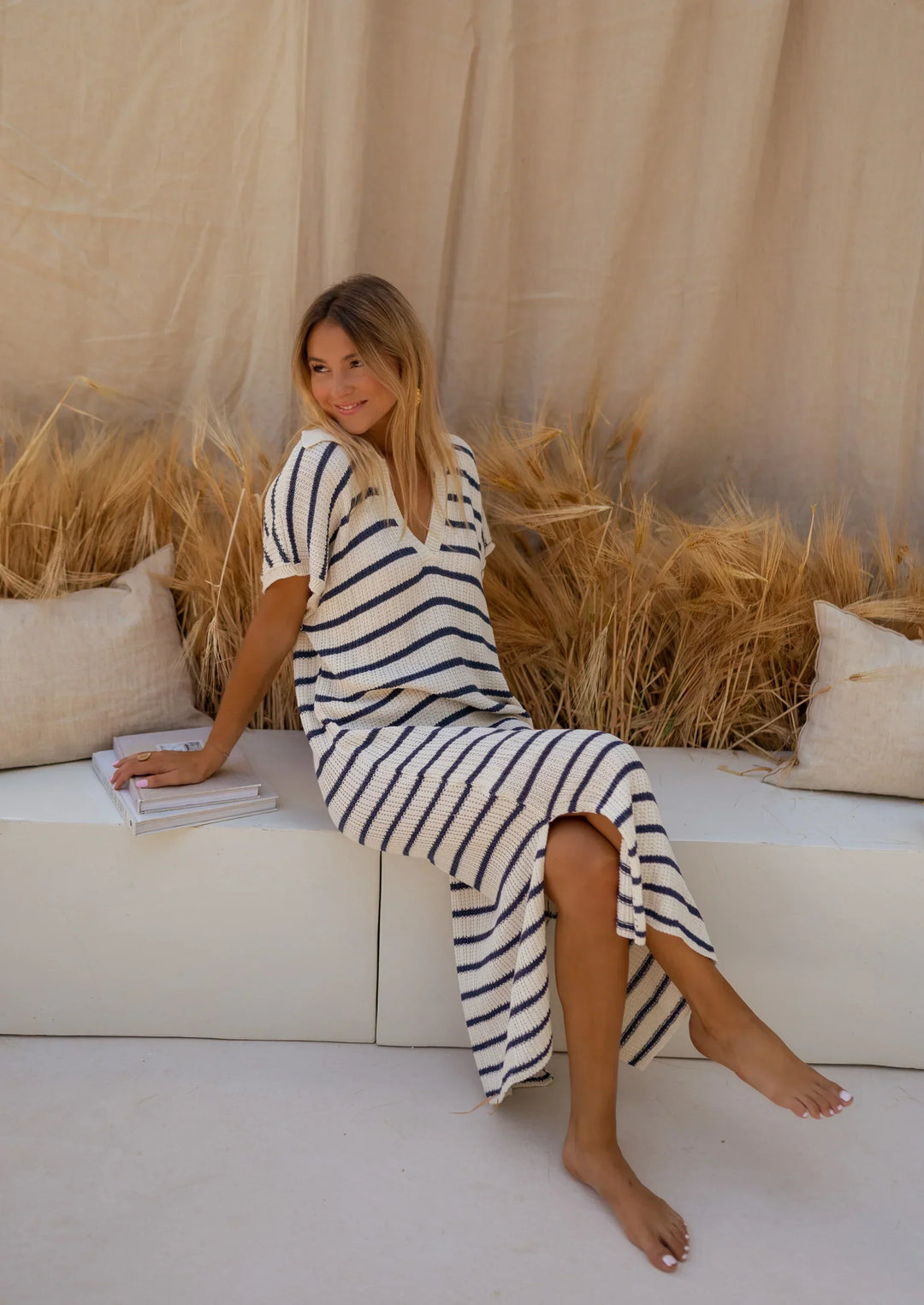 Susanna | Gebreide streepjurk