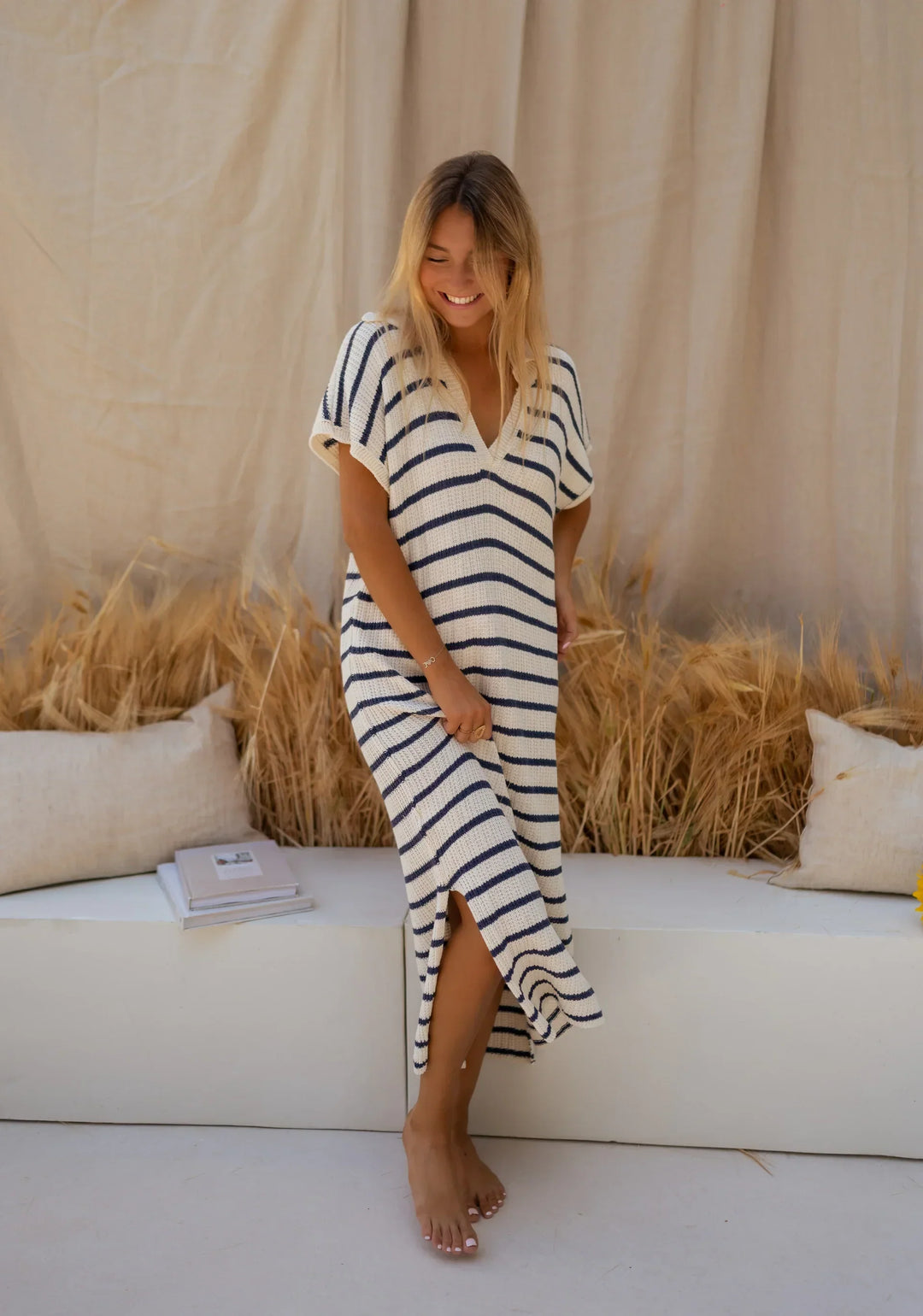 Susanna | Gebreide streepjurk