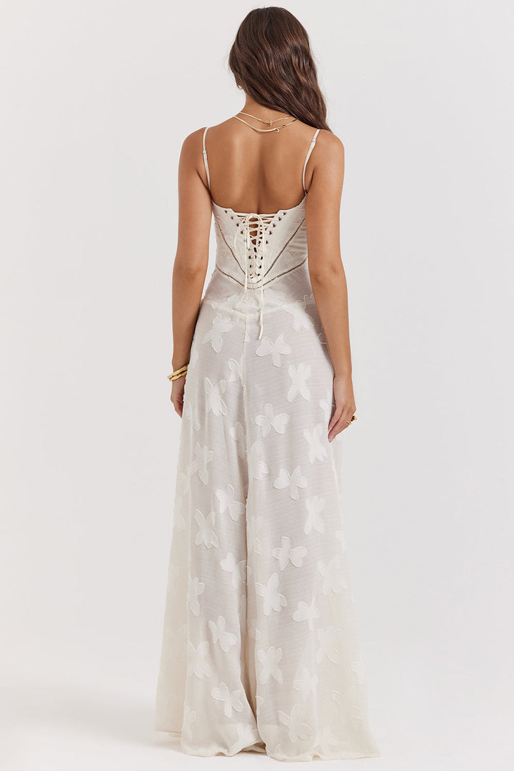 Vivienne | Elegante gebloemde maxi jurk