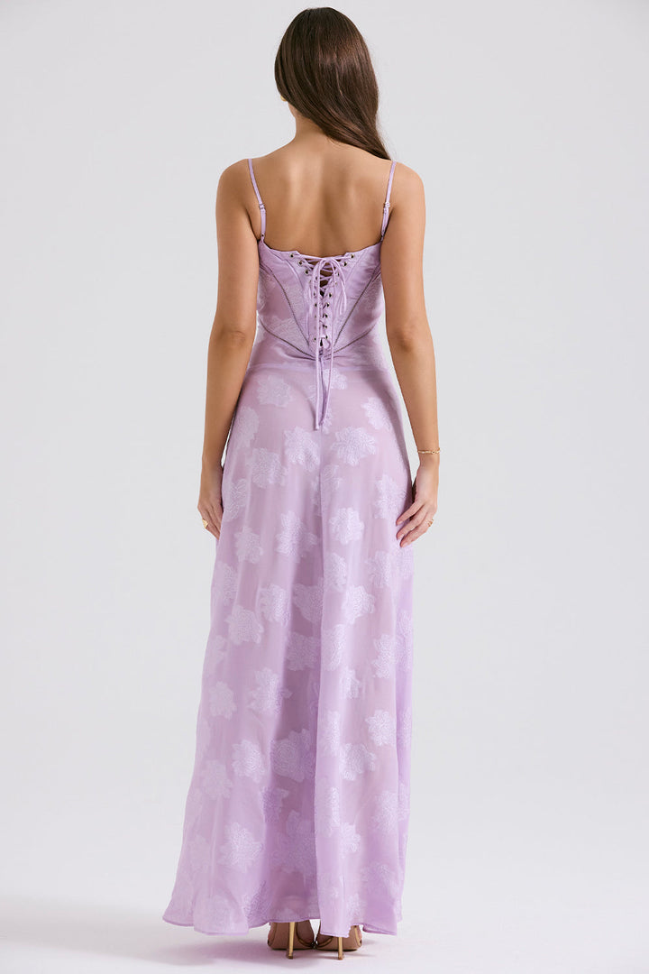 Vivienne | Elegante gebloemde maxi jurk